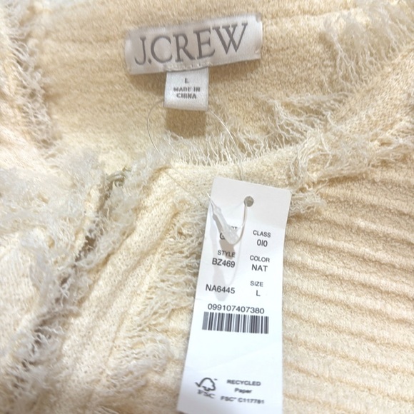 J crew Textured vest in fine bouclé NWT SZ L - Picture 6 of 12